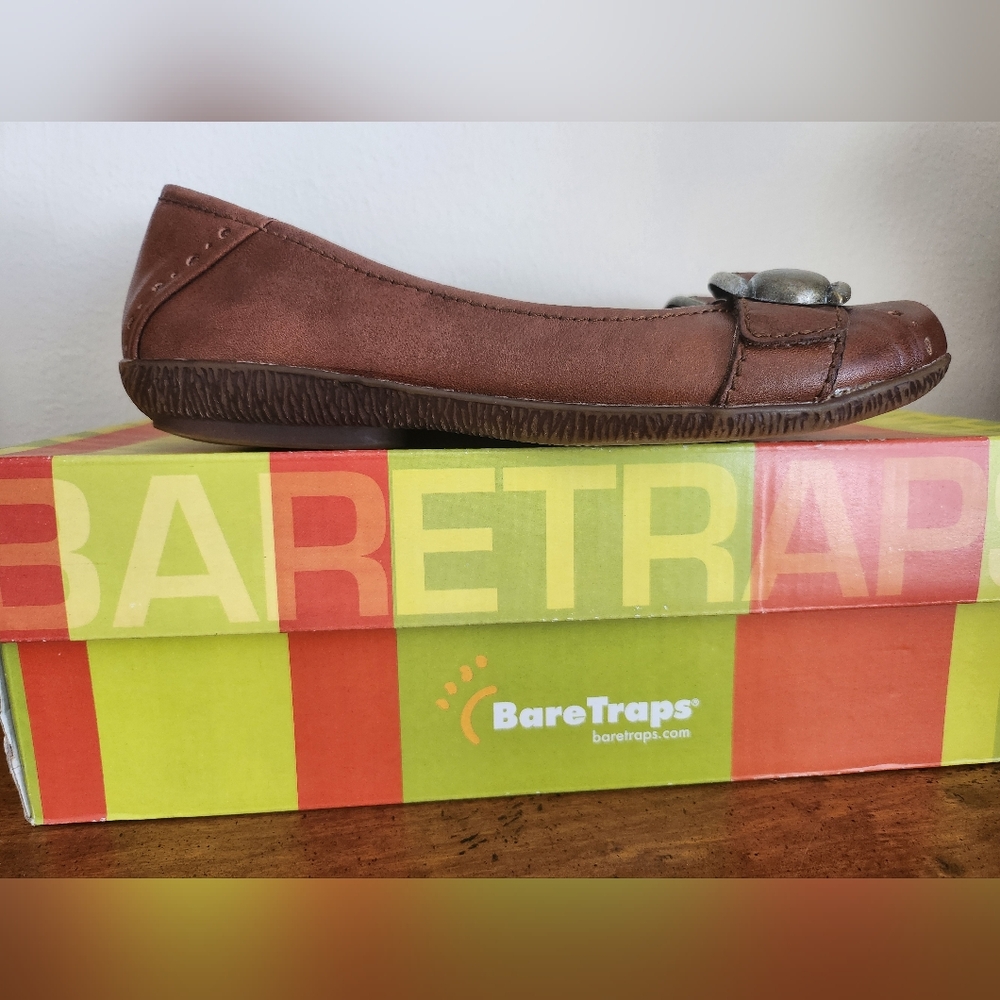BareTraps Carla Brown Leather Flats Size 6 1/2 M - Picture 15 of 15